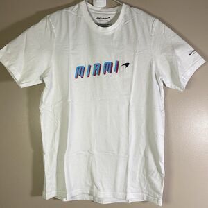 Mclaren T-Shirt  Miami  Formula One  Men's Large White Short Sleeve